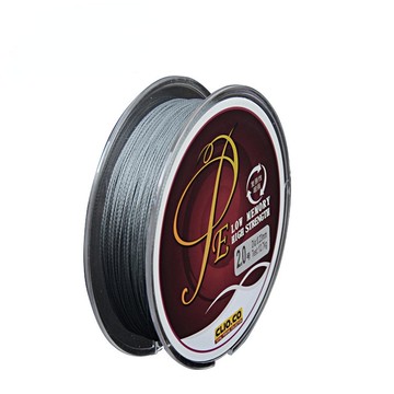 【TTFF】大力馬魚線 100米PE系列 單色灰色編織釣魚線火線批發