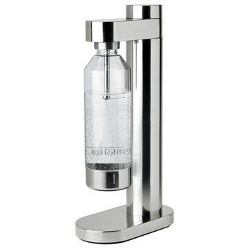 丹麥Stelton│Brus 氣泡水機 (耀銀)+CO2鋼瓶【買就送全新CO2鋼瓶2支】