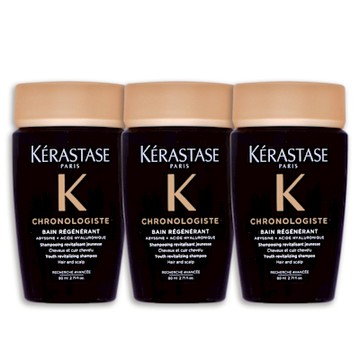 KERASTASE 卡詩 黑鑽極萃逆時髮浴(洗髮精) 80ml x 3入組