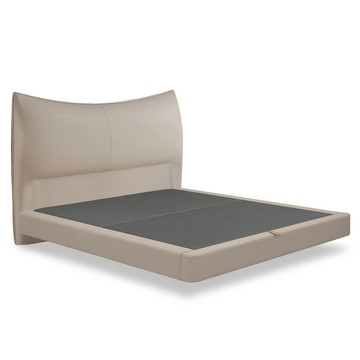 IHouse-半月貓耳朵 雙人5尺(貓抓皮床片+懸浮床)-房間兩件組/床組迷濛藍#627-19