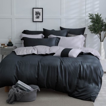 60支萊賽爾天絲/單人雙人加大雙色鋪棉兩用被套/多款顏色/可訂做