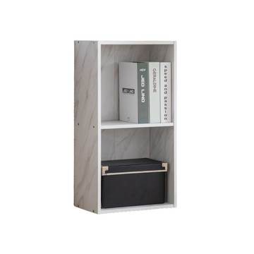 韓系暢銷二格櫃-尊爵大理石白