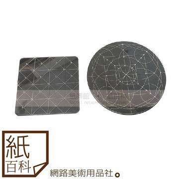 【紙百科】禪繞畫專用透明定位片(纏繞畫/禪陀羅),正方/圓形,兩款任選