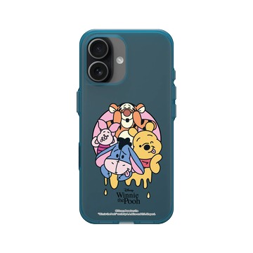 iPhone 17 Clear (相機按鈕) 夜幕藍 - 迪士尼-小熊維尼 Disney Winnie The Pooh - 大合照
