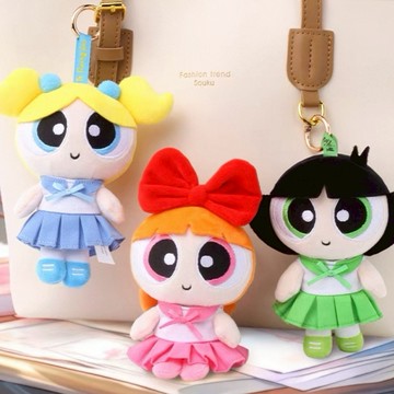 飛天小女警 美少女 吊飾 制服 學生服 絨毛玩具 造型 可愛