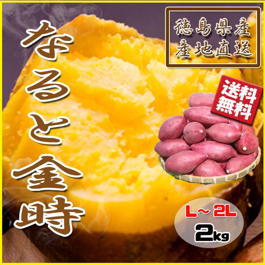 鳴門金時 徳島県産 なると金時 金時芋 さつまいも 2ｋｇ L-2L 2023年 新物 送料無料