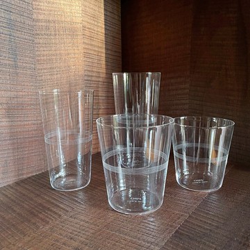 ［拾憩］日本 Chips EDO GLASS 江戶切子薄口玻璃杯 精緻工藝 水杯 咖啡杯 牛奶杯 酒杯 高球杯 送禮