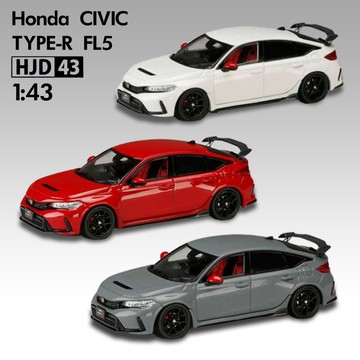 Hobby JAPAN 1/43 本田 Honda CIVIC TYPE-R FL5 11代 喜美 白/灰/紅 模型車