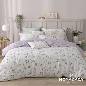 HOYACASA 60支抗菌天絲兩用被套床包四件組-多款任選(單人/雙人/加大)