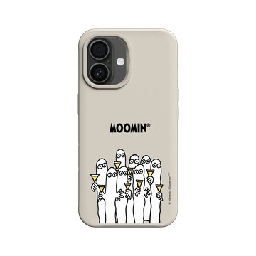 iPhone 16 SolidX 貝殼灰 - Moomin - 樹精Hattifatteners