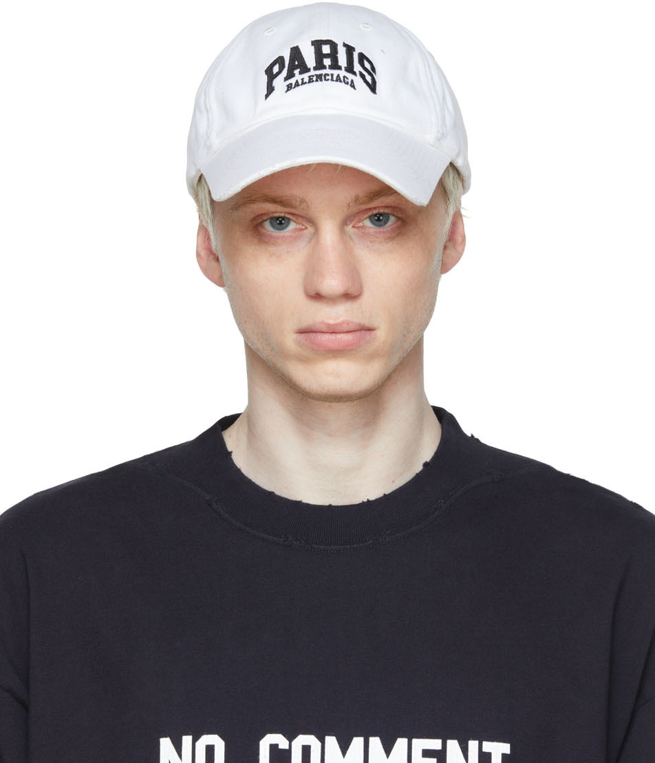 Balenciaga 白色 Cities Paris 棒球帽