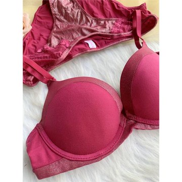 小芬自留款磨毛文胸套裝 性感 聚攏女小胸上薄下厚套裝上托內衣女