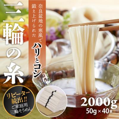 ふるさと納税 桜井市 三輪素麺　三輪の糸　40束　(C-2K)