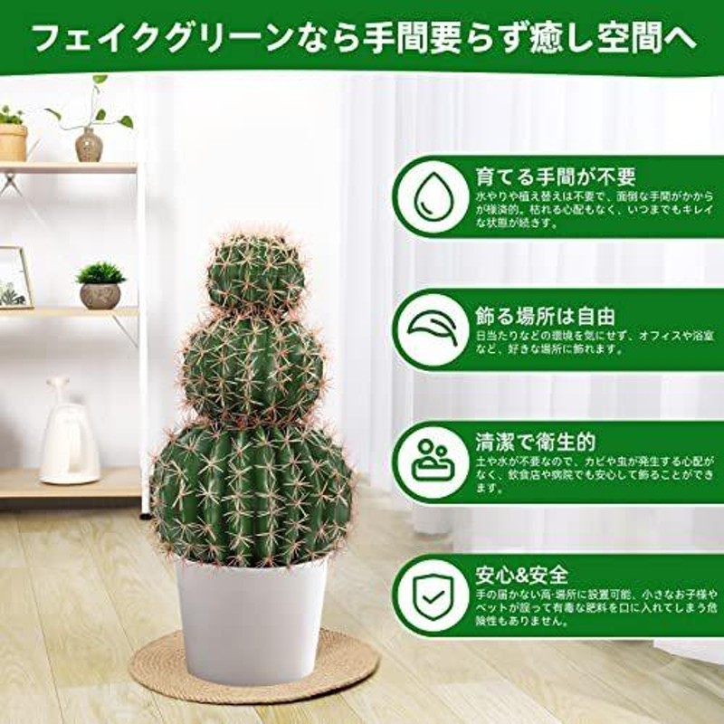 Binnny Flower サボテン フェイクグリーン 多肉植物 光触媒 観葉植物 