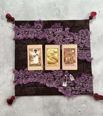 由日本占卜師　純手工製作的　塔羅牌桌布　mini  Made in JAPAN