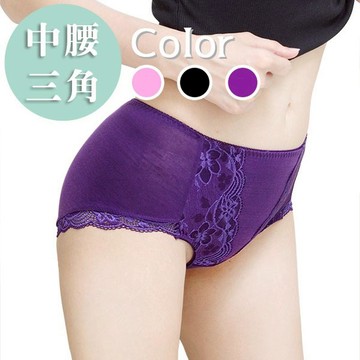 A06_1203浪漫蕾絲/黑.紫.粉(L)