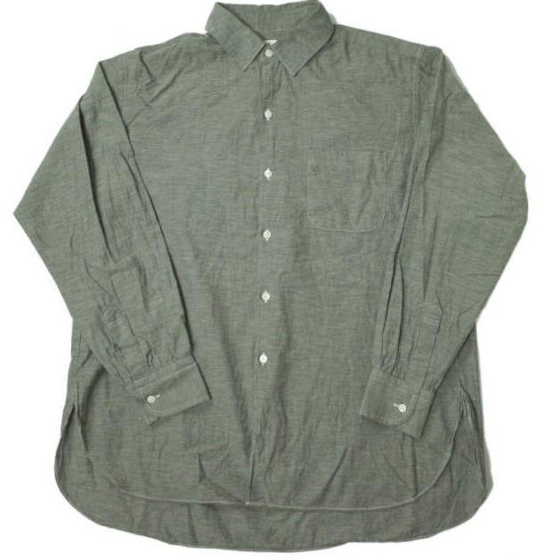 KAPTAIN SUNSHINE キャプテンサンシャイン 21SS 日本製 Regular Collar Shirt レギュラーカラーシャツ  KSSH21SSH01 38 グレー 長袖 mc68028 | LINEブランドカタログ