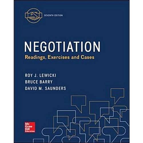 Negotiation: Readings  Exercises and Cases (Paperback   Revised)