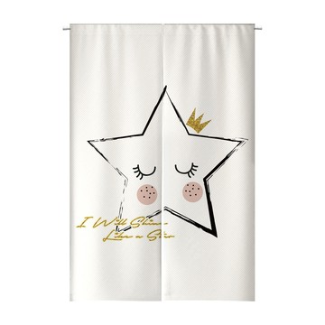 【客製化門簾】【贈桿發票】遮擋廉 免打孔門簾 向日葵門簾 門簾客製化 衛生間門簾 門簾短簾 掛簾日式 隔斷窗簾