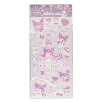 KUROMI 酷洛米 泡棉貼(3) 酷洛米晚安 2張  酷洛米晚安 紫色  1組