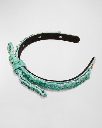 Bardot Beaded Velvet Headband