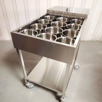 不銹鋼調料車商用酒店移動餐車手推車收納多功能廚房架車[DD160110]