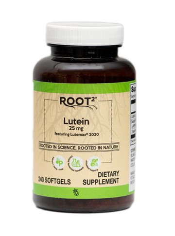 Vitacost ROOT2 Lutein Featuring Lutemax 2020 25 mg - 240 Softgels