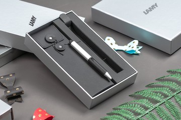 LAMY 觸控二用 原子筆 黑線圈筆袋禮盒 / SCREEN 系列 - 限量觸控