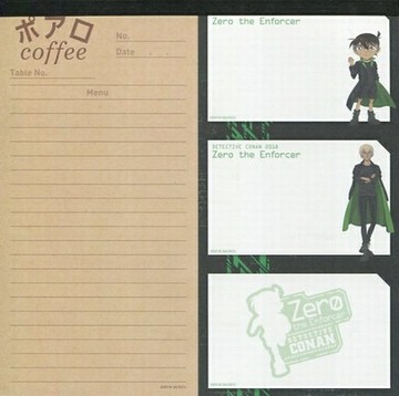 江戶川柯南&安室透記錄本劇場版名偵探柯南零的執行人劇場商品