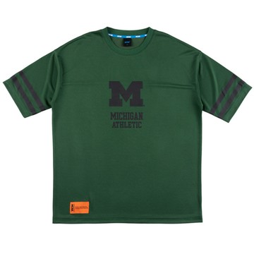 NCAA 短T 短袖 MICHIGAN 綠色 網眼 密西根 橄欖球衣 男 7325110372