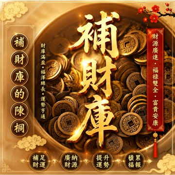 💰正統補財庫法事 開財庫 旺財運 正財運 偏財運 漏財改善 財源廣進 財神加持 改善財運 生意聚財 道長一對一處理