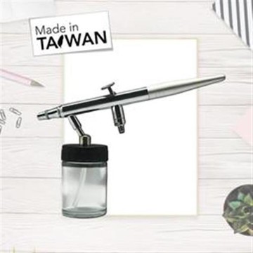 【專業雙動式模型噴筆】0.3MM彩繪筆 含2款罐子 虹吸式噴筆 噴漆筆 噴繪紋身 模型彩繪