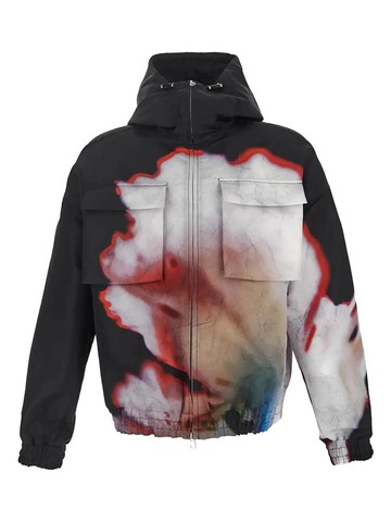Alexander McQueen Solarised Flower Windbreaker
