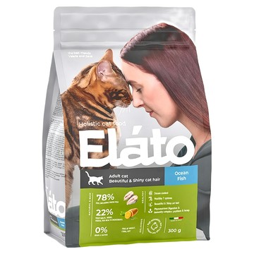 Elato 杜莎 EC5 天然無榖貓糧 成貓亮毛配方  深海鮮魚  300g  1包