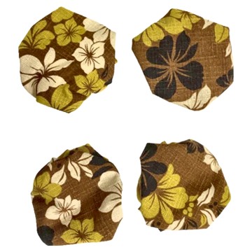 J&N 日式印花椅腳套 16個 Set  6 x 6cm  墨綠色  1組