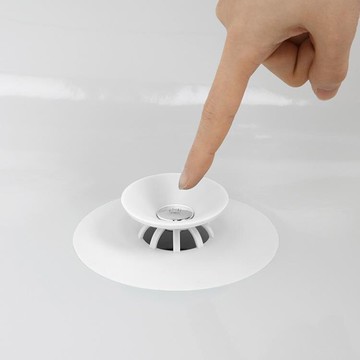 防臭地漏 umbra地漏蓋防臭器塞下水道蓋衛生間硅膠蓋水池塞子廁所堵蓋子 【年終特惠】