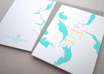 隨快樂起舞 - 活版印刷卡