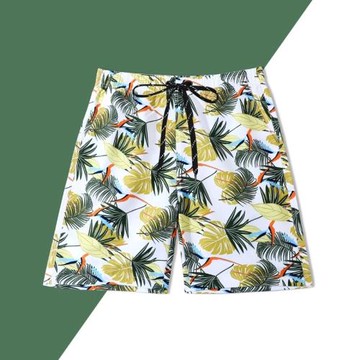 沙灘褲男泡溫泉可下水速干寬松款大碼男士五分短泳褲海邊海灘度假