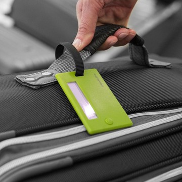 《TRAVELON》我的行李掛牌2入-綠-- 行李吊牌 識別吊牌 登機牌 姓名牌