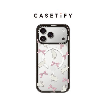 CASETiFY 蝴蝶結小兔 Rabbit Ribbon iPhone 17/16/Air/ Pro/Pro Ma