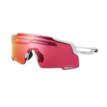SHIMANO EQUINOX 太陽眼鏡｜霧面白 (RD+透明鏡片)