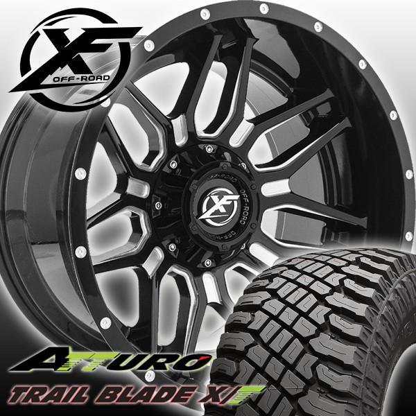 20x10J セコイア ランクル200 XF OFFROAD XF220 20インチマッドタイヤホイールセット YOKOHAMA GEOLANDAR X-AT 285/55R20 33x12.50R20