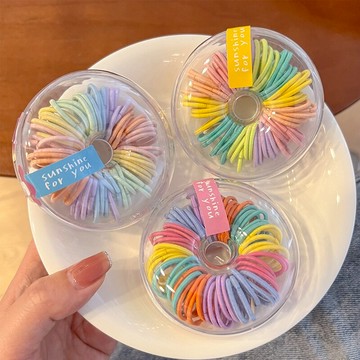 夏季糖果色兒童皮筋女童寶寶扎頭不傷發發圈小女孩彈性好頭繩發飾