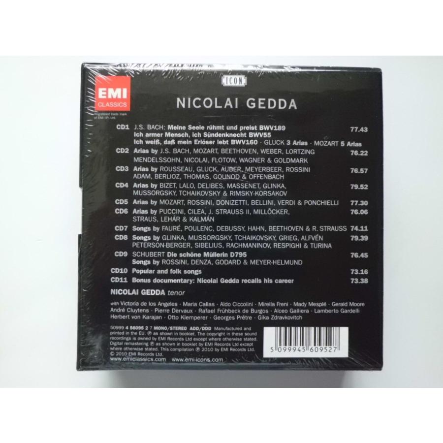 Nicolai Gedda -ICON-   Bach, Mozart, Beethoven, etc. 11 CDs    CD
