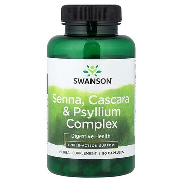 Swanson Vitamins, 番瀉葉、Cacara 和車前子複合物，90 粒膠囊