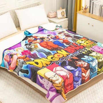 龍珠毛毯男生學生宿舍加厚牛奶絨小毯子卡通辦公室午休空調毯