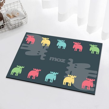 moz瑞典 駝鹿 速乾軟式硅藻防滑地墊-多運動(深綠)