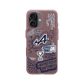 iPhone 17 Clear (相機按鈕) 晶醺玫 - Alpine - Graffiti