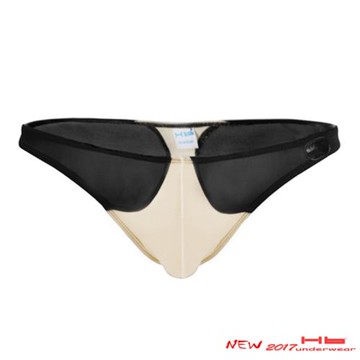 Hb低腰撞色拼接輕薄冰絲男士內褲