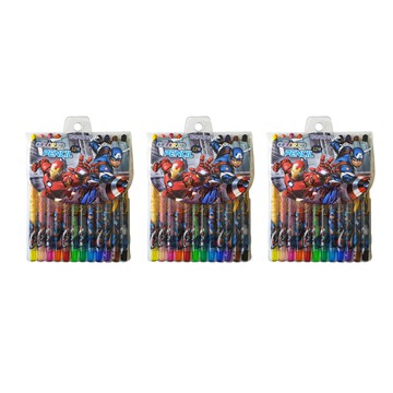 Heemang Note Marvel 漫威 復仇者聯盟彩色鉛筆套裝  12色  3組